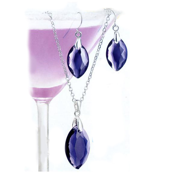 AVON Колье и серьги "Фиалковый восторг"