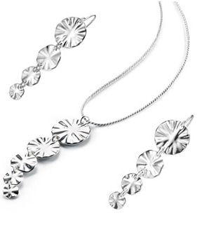 AVON Колье и серьги «Серебряная симфония»