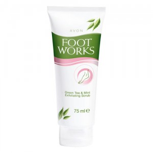 AVON Скраб для стоп "Зелёный чай и Мята"