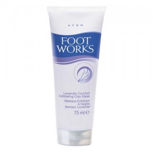 AVON Отшелушивающая маска для ног c глиной
