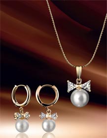 AVON Набор "Парижская весна": Колье и серьги